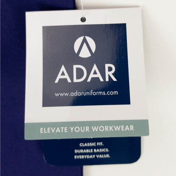 Scrub Pants Adar Universal Small Purple Cargo Pocket Drawstring New Poly Blend - Picture 5 of 13